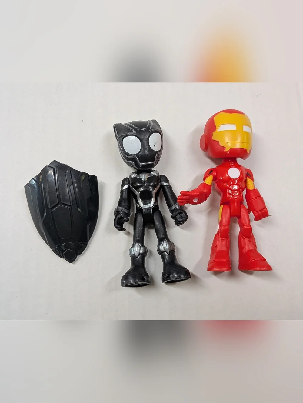 Spidey & His Amazing Friends Black Panther & Iron Man Figures